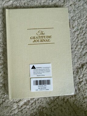 Gratitude Journal Hardcover Notebook in Cream